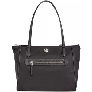GIANI BERNINI nylon women's tote shoulder bag purse -BLACK